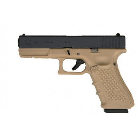 WE Pistola a Gas G17 Nera e Tan