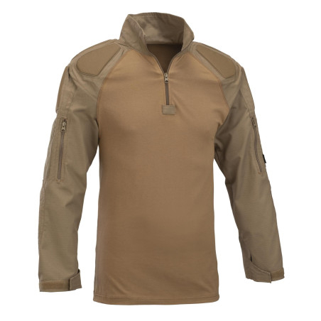 DEFCON5 COMBAT SHIRT Coyote Tan - tg.M W/PROTECTIONS FULL SLEEVES