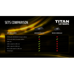GATE TITAN V2 NGRS Advanced Set (Rear Wired)