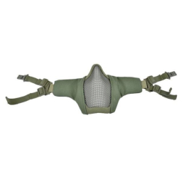 MASCHERA FACCIALE TATTICA HALF NEW MODEL con attacchi Fast Verde