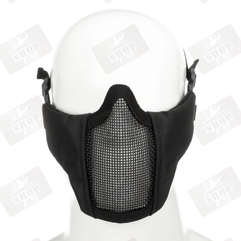 MK.II Steel Half Face Mask Black- Invader Gear