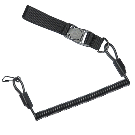 Pistol Lanyard Black Amomax