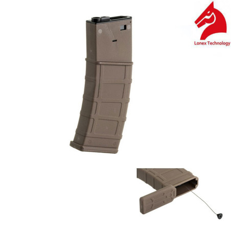 Caricatore M4 Flash Mag in Polimero da 360 bb Tan Lonex