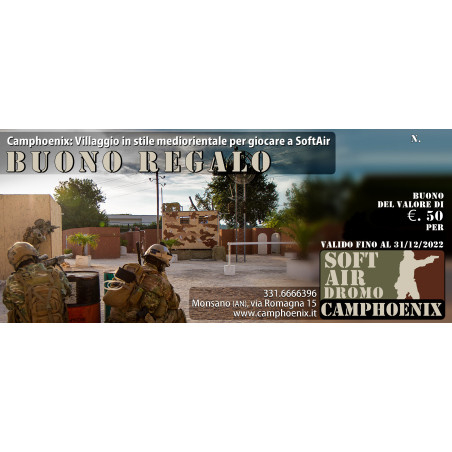 BUONO REGALO da 50€ GIOCO AL CAMPHOENIX