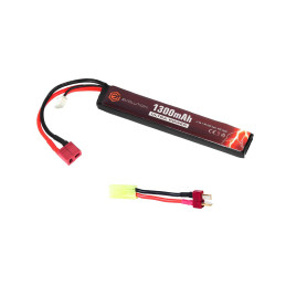 LI-PO ULTRA POWER 7.4V 1300MAH 20C - 40C PEAK WITH T- PLUG + ADAPTER - Evolution