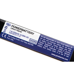 LiPo 7.4V 2200mAh 20C Twin Type T-Plug - Pirate Arms